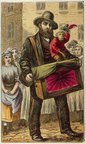 London Characters Organ Grinder 1873