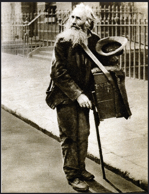 Street Organ Grinder in London 1920s